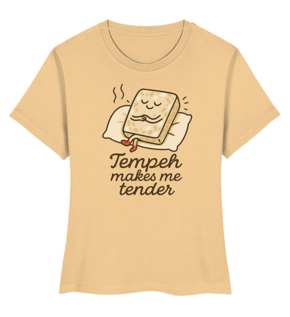 Nispero Short-Fit T-Shirt – Tempeh makes me tender - Vegayn