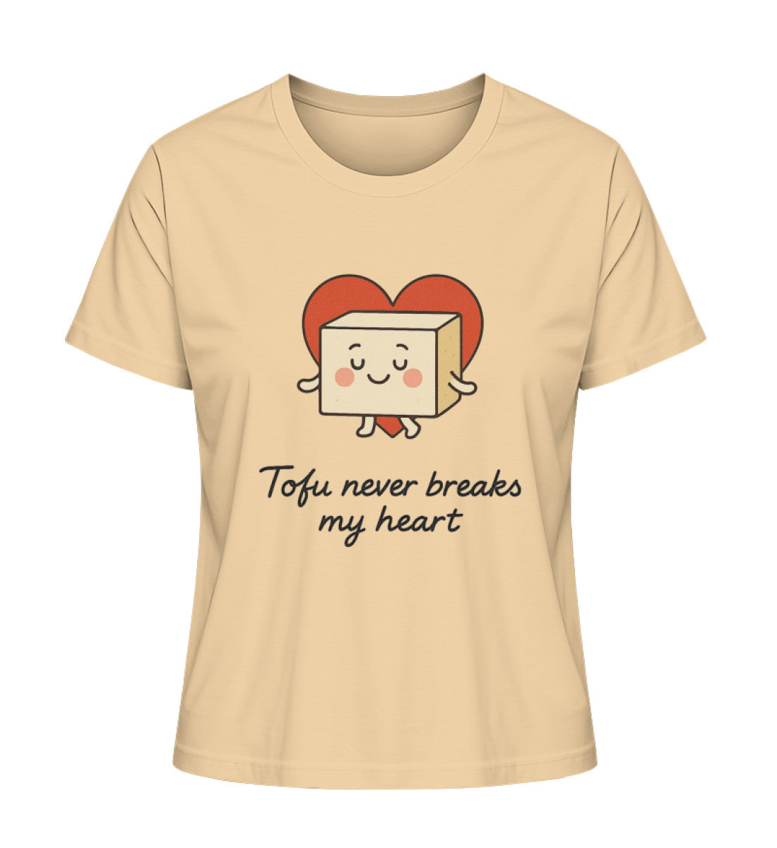 Nispero Short-Fit T-Shirt – Tofu never breaks my heart - Vegayn