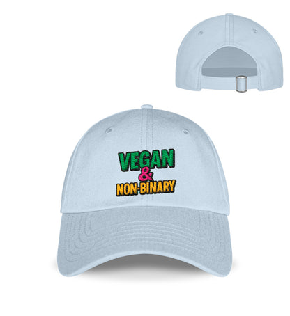 Pastel Blue Cap Embroidery – Vegan & Non-Binary - Vegayn