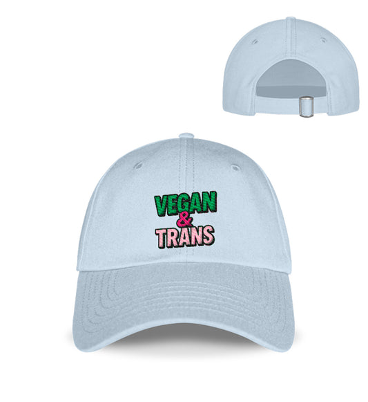 Pastel Blue Cap Embroidery – Vegan & Trans - Vegayn