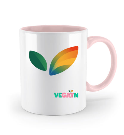 Pastel Pink 2 Two-coloured Mug – Vegayn Leaf