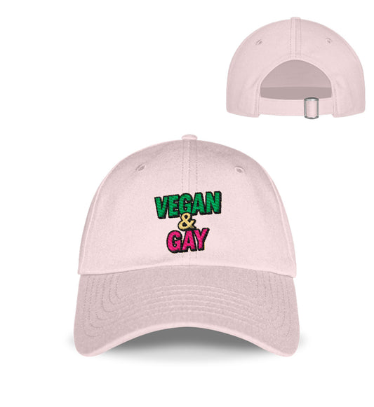 Pastel Pink Cap Embroidery – Vegan & Gay - Vegayn