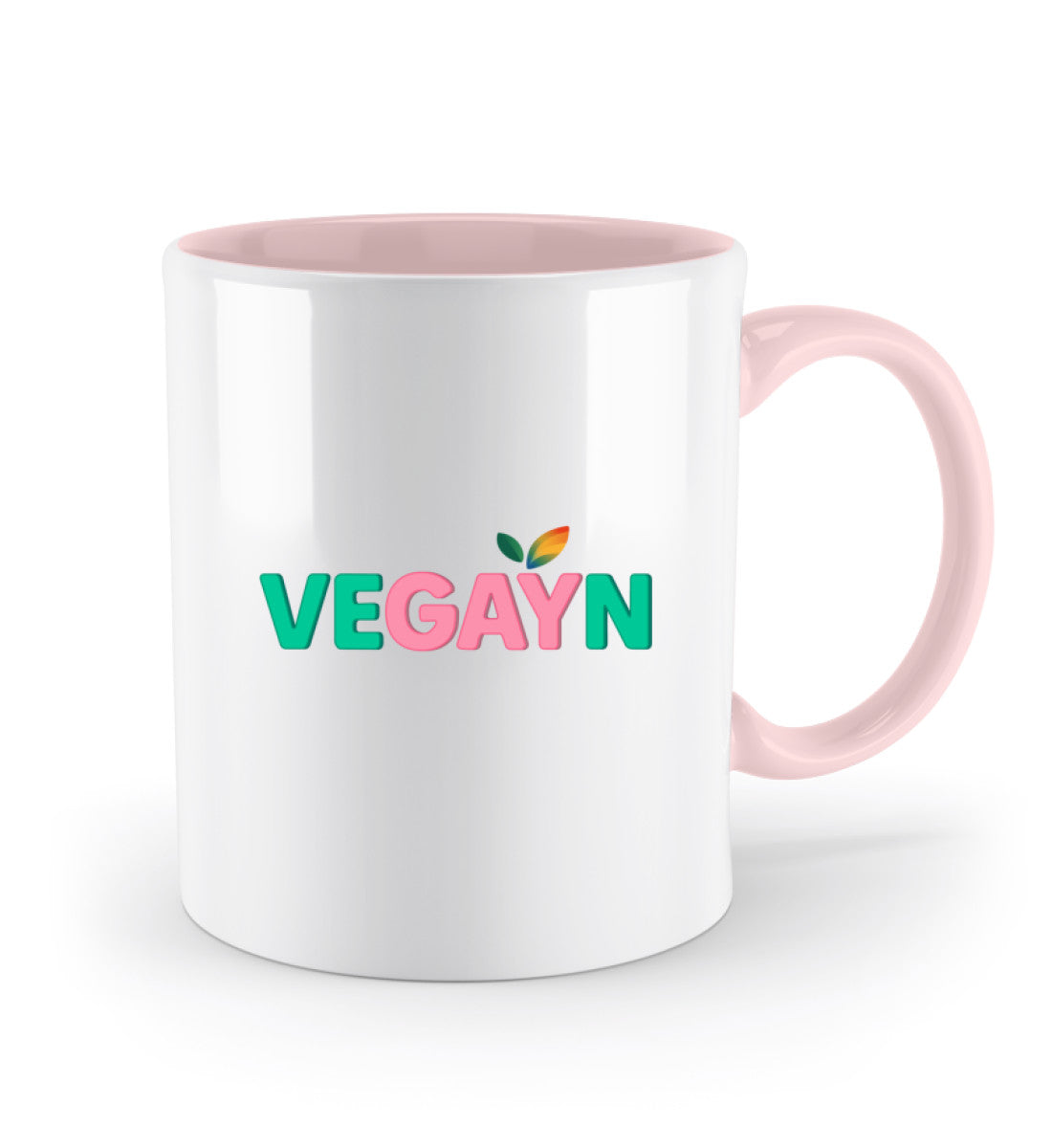 Pastel Pink Two-coloured Mug – Vegayn