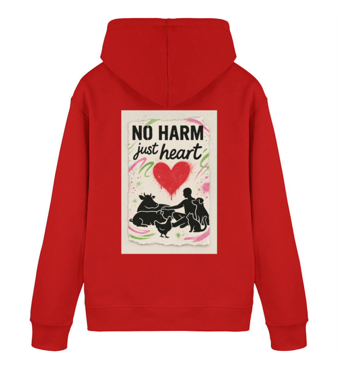 Red Hoodie – No harm, just heart - Vegayn