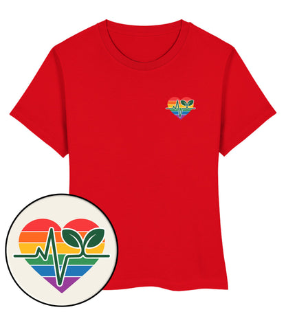 Red Short-Fit T-Shirt – Queer-Vegan ECG - Vegayn