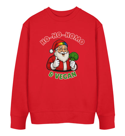 Red Sweatshirt Christmas – Ho-Ho-Homo & Vegan - Vegayn
