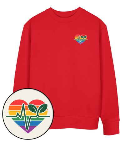 Red Sweatshirt – Queer-Vegan ECG - Vegayn
