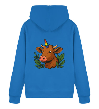Royal Blue Hoodie – Cow Queercorn - Vegayn