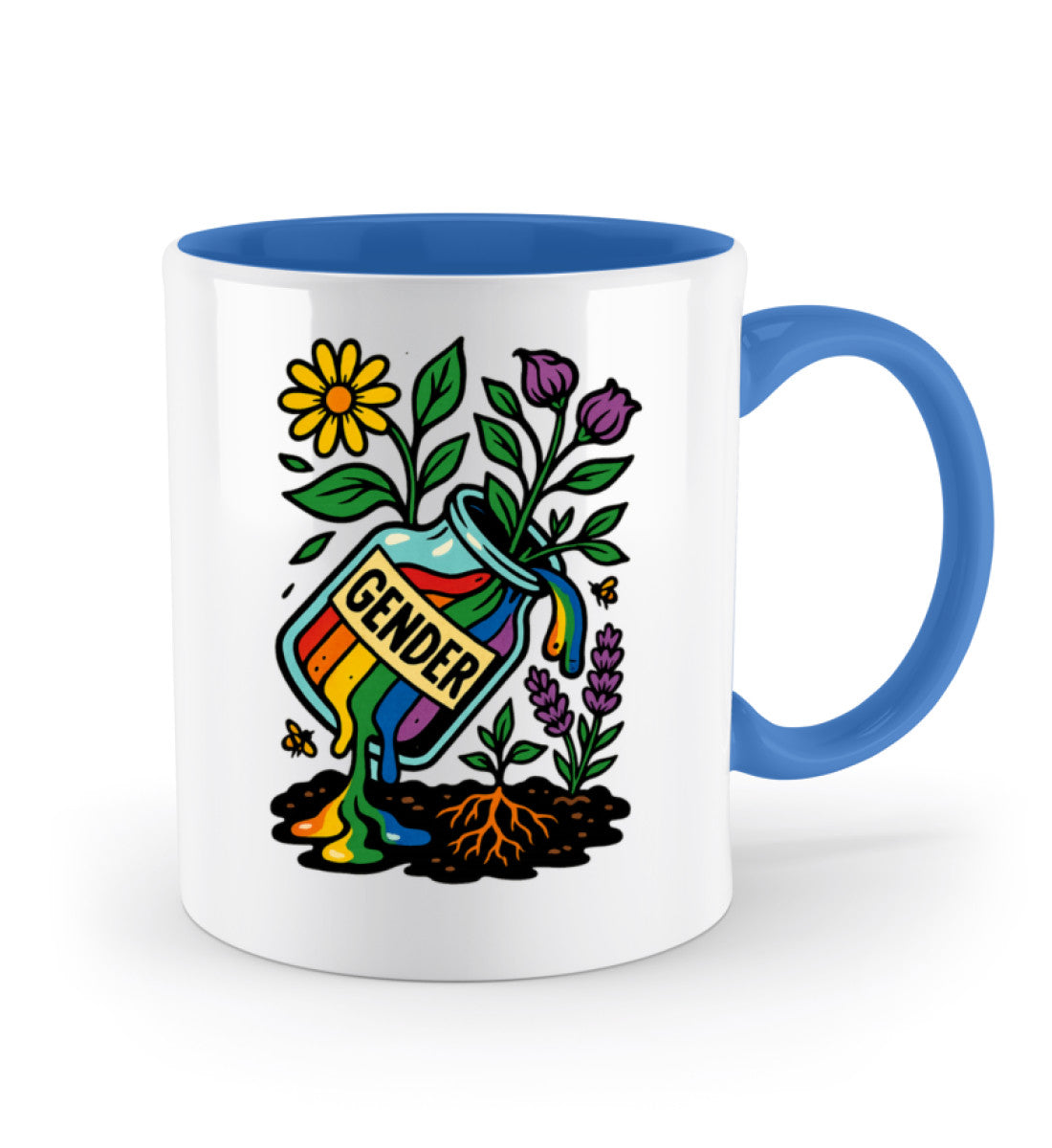 Royal Blue Two-coloured Mug – Gender - Vegayn