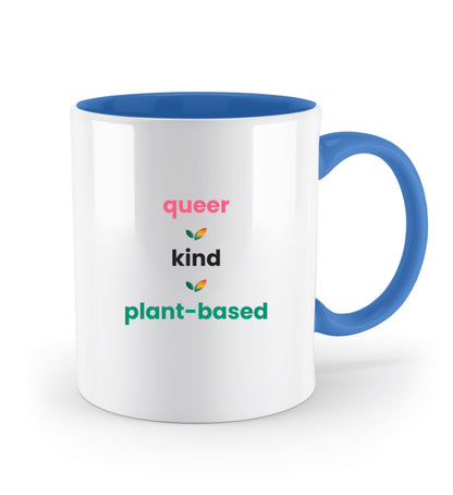 Royal Blue Two-coloured Mug – queer • kind • plant-based - Vegayn