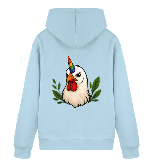 Sky Blue Hoodie – Chicken Queercorn - Vegayn