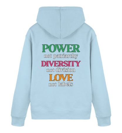 Sky Blue Hoodie – Power, not patriarchy... - Vegayn