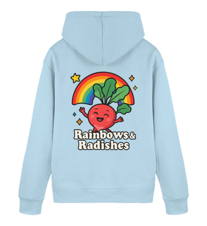 Sky Blue Hoodie – Rainbows & Radishes - Vegayn