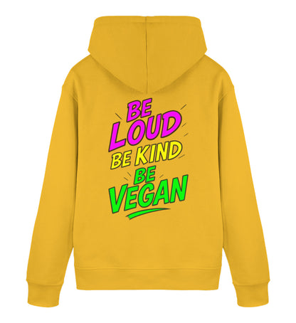 Spectra Yellow Hoodie – Be loud, be kind, be vegan - Vegayn