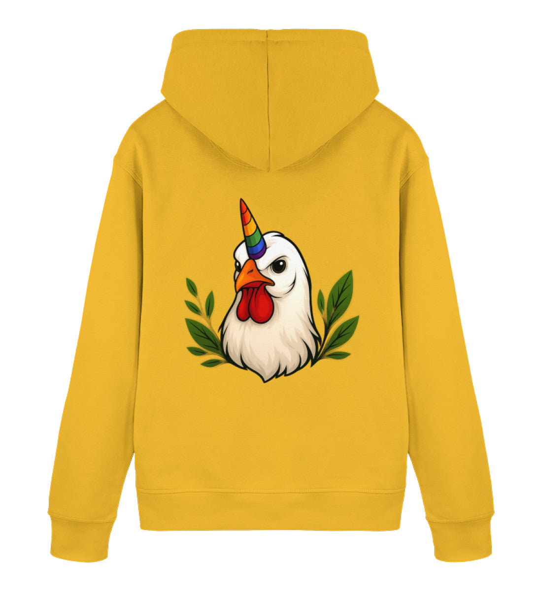 Spectra Yellow Hoodie – Chicken Queercorn - Vegayn