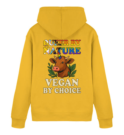 Spectra Yellow Hoodie Cow Queercorn – Queer by nature, Vegan by choice - Vegayn
