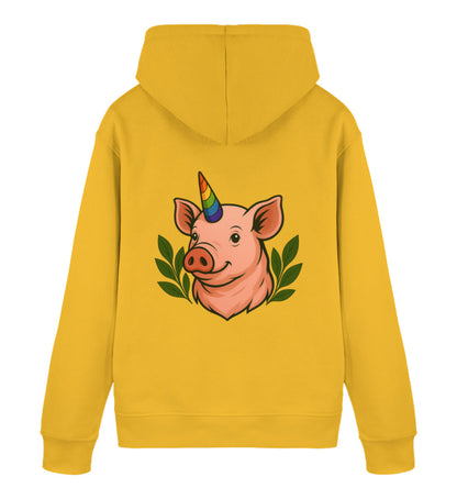 Spectra Yellow Hoodie – Pig Queercorn - Vegayn
