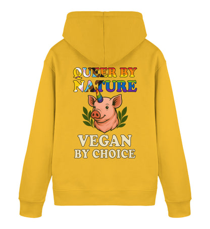 Spectra Yellow Hoodie Pig Queercorn – Queer by nature, Vegan by choice - Vegayn