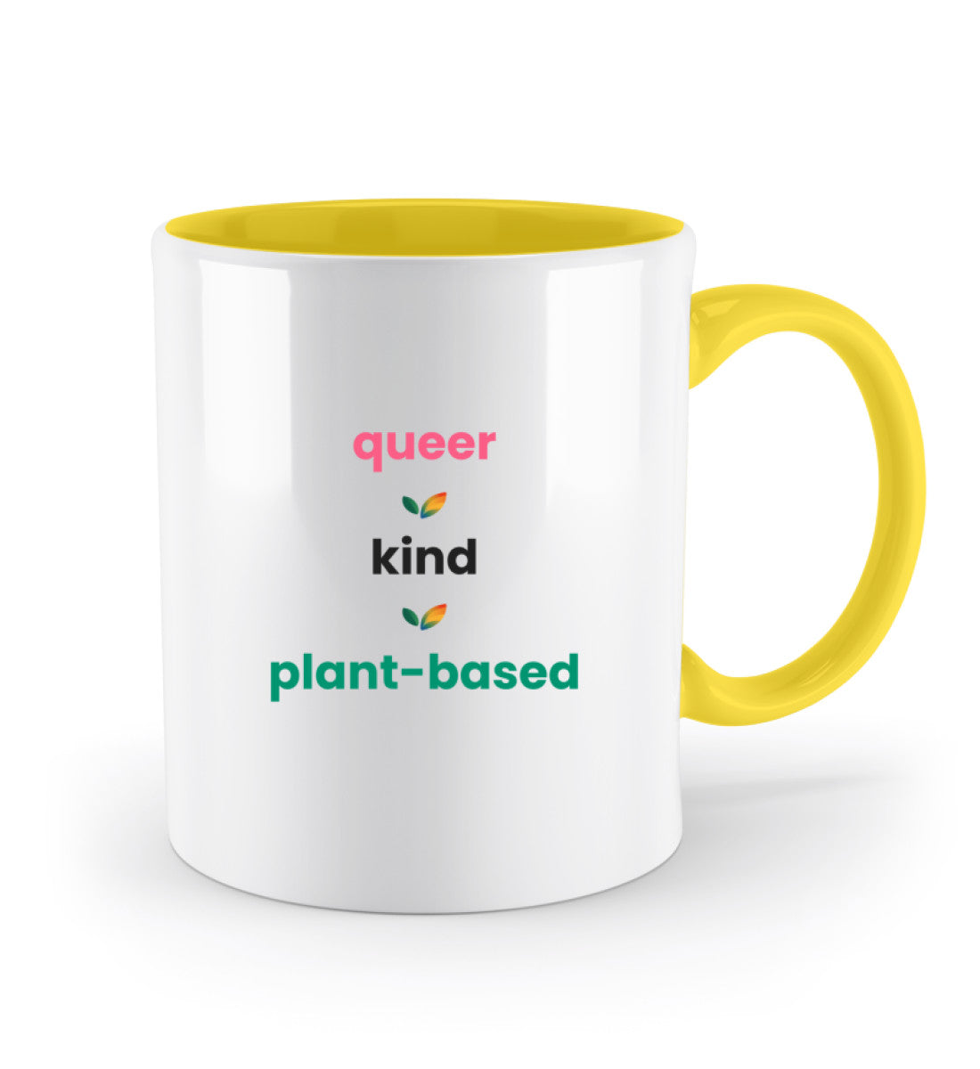 Spectra Yellow Two-coloured Mug – queer • kind • plant-based - Vegayn