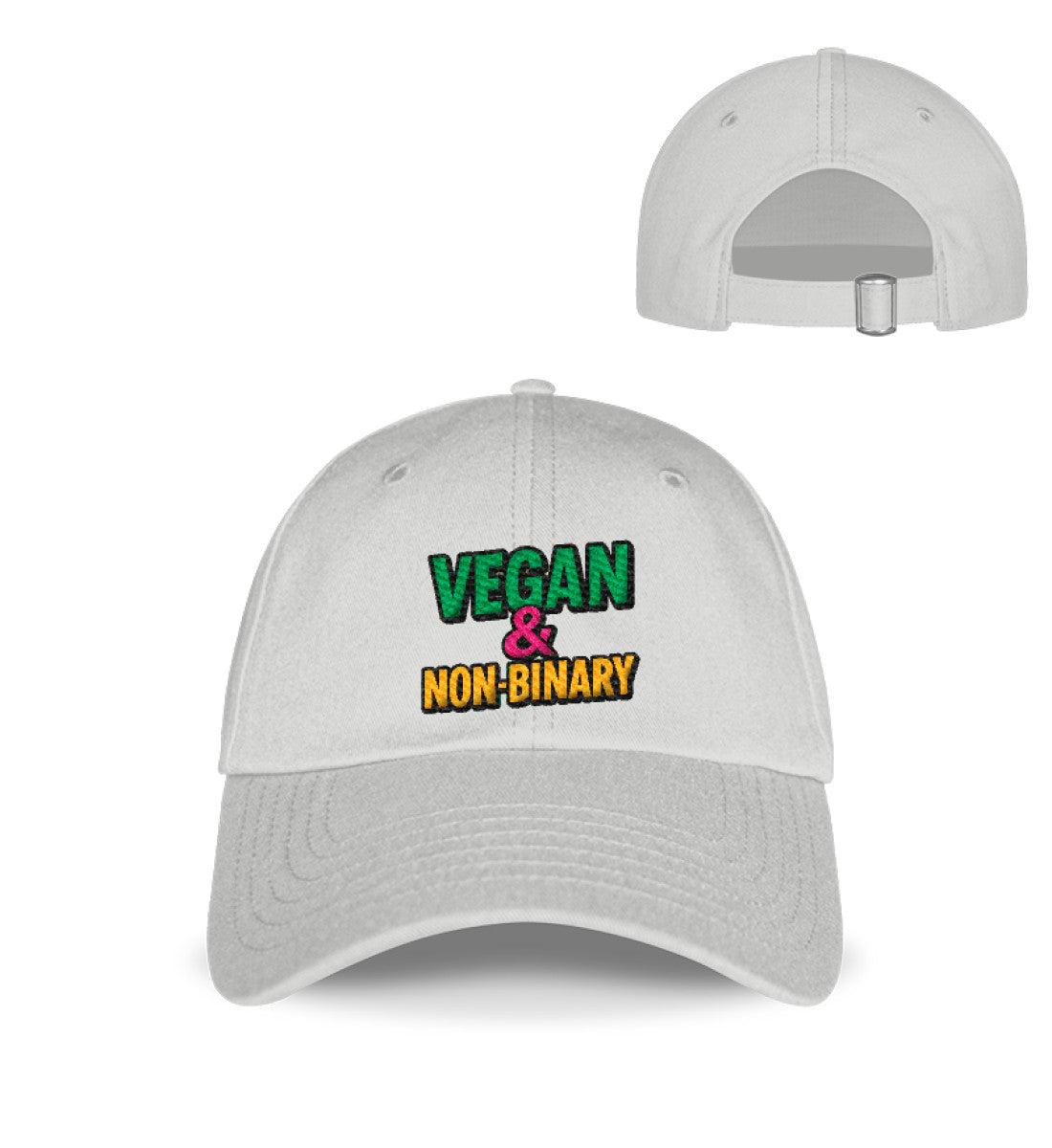 Sport Grey Cap Embroidery – Vegan & Non-Binary - Vegayn