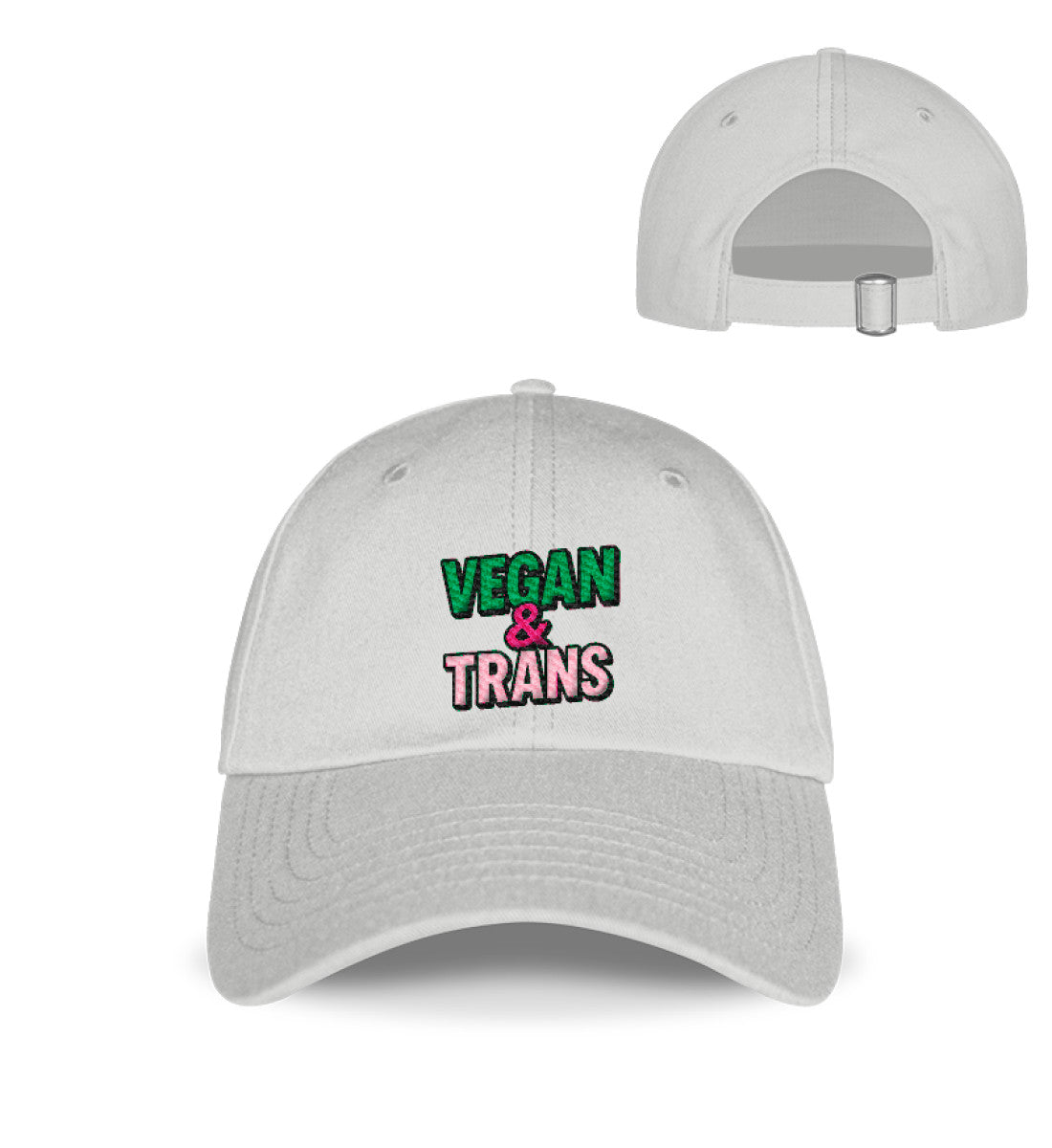 Sport Grey Cap Embroidery – Vegan & Trans - Vegayn