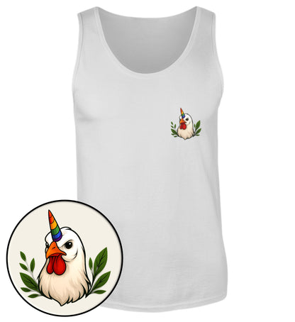 Sport Grey Tank Top – Chicken Queercorn - Vegayn