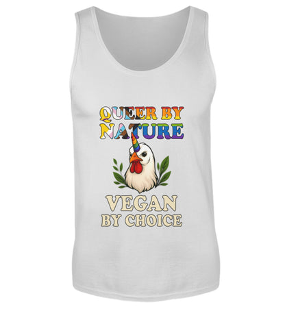 Sport Grey Tank Top Chicken Unicorn – Queer by nature, Vegan by choice - Vegayn