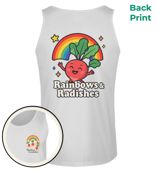 Sport Grey Tank Top – Rainbows & Radishes - Vegayn