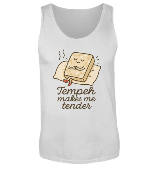 Sport Grey Tank Top – Tempeh makes me tender - Vegayn