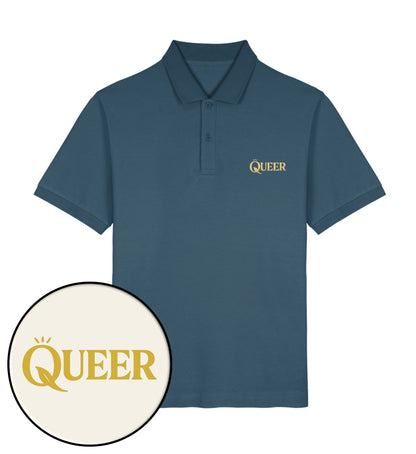 Stargazer Polo Shirt Embroidery – Queer - Vegayn