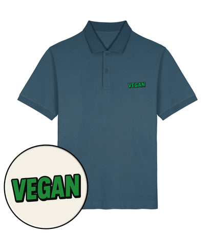 Stargazer Polo Shirt Embroidery – Vegan - Vegayn