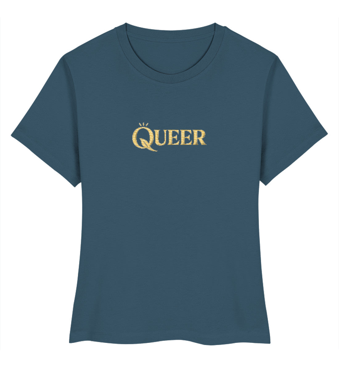 Stargazer Short-Fit T-Shirt Embroidery – Queer - Vegayn