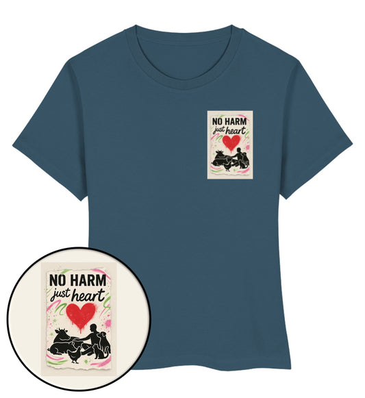 Stargazer Short-Fit T-Shirt – No harm, just heart - Vegayn