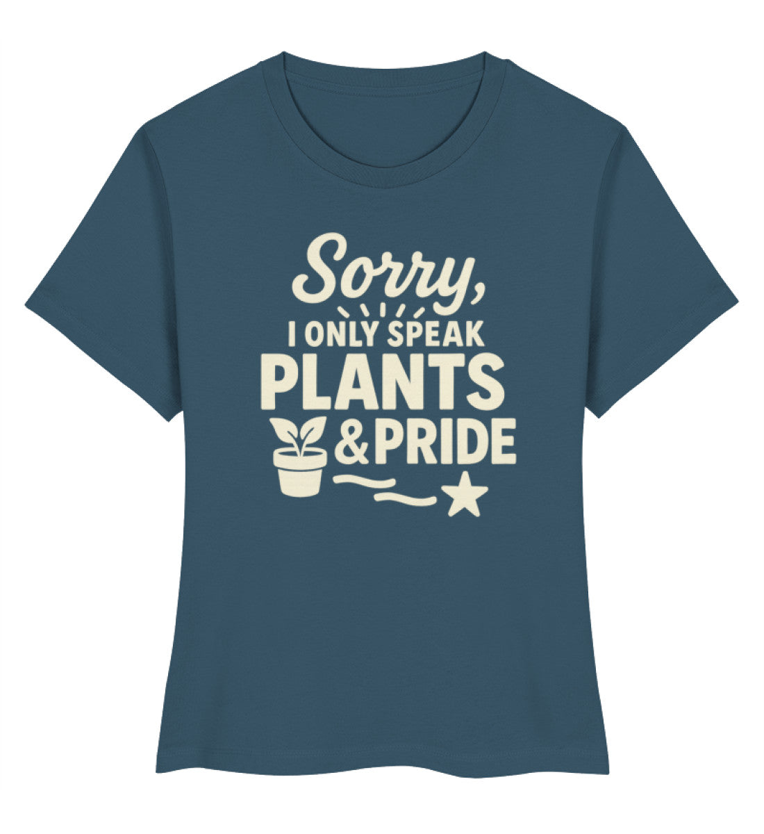 Stargazer Short-Fit T-Shirt – Sorry, I only speak Plants & Pride - Vegayn