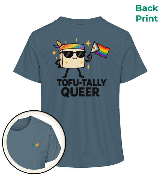 Stargazer Short-Fit T-Shirt – Tofu-tally queer with bandana - Vegayn