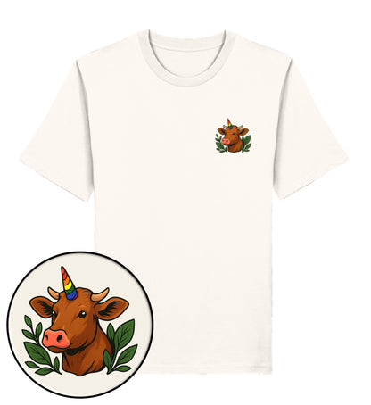 Vintage White Classic T-Shirt – Cow Queercorn - Vegayn