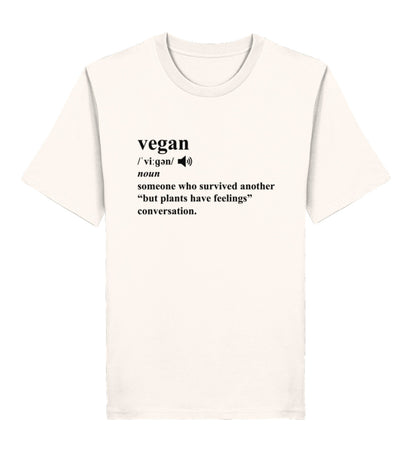 Vintage White Classic T-Shirt – Dictionary Vegan - Vegayn