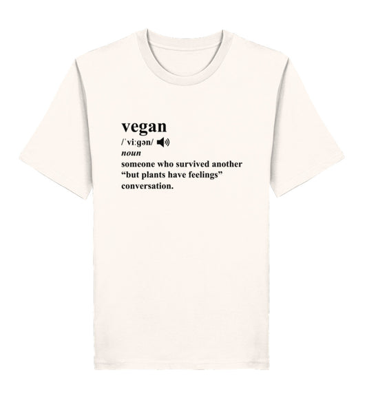 Vintage White Classic T-Shirt – Dictionary Vegan - Vegayn