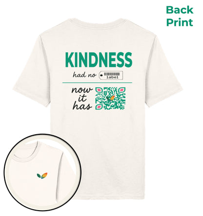 Vintage White Classic T-Shirt – Kindness had no label. Now it has - Vegayn