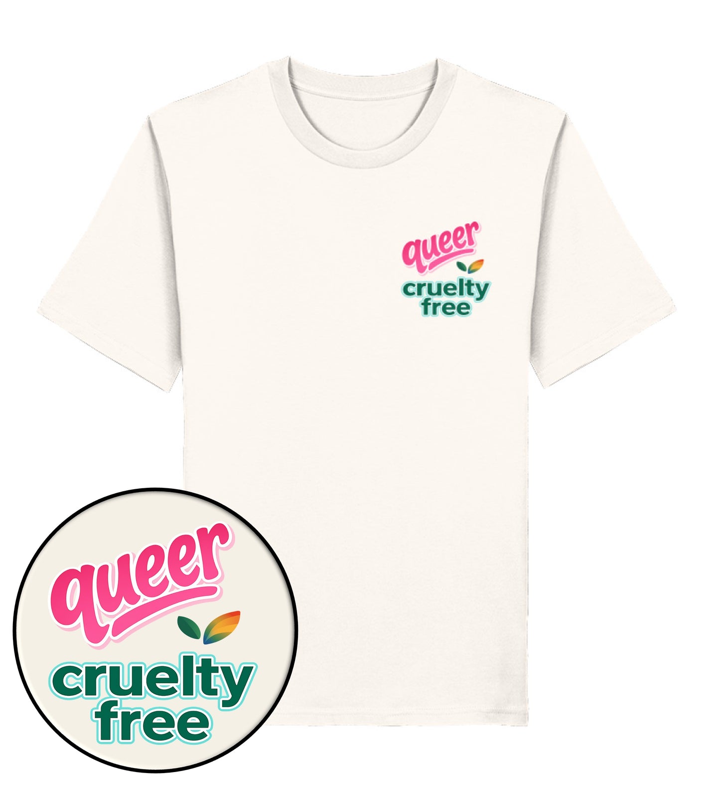 Vintage White Classic T-Shirt – Queer & cruelty-free - Vegayn