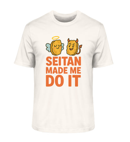 Vintage White Classic T-Shirt – Seitan made me do it - Vegayn