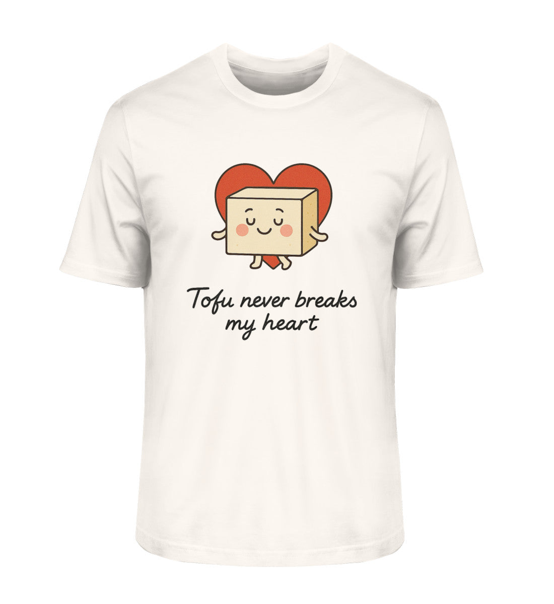 Vintage White Classic T-Shirt – Tofu never breaks my heart - Vegayn