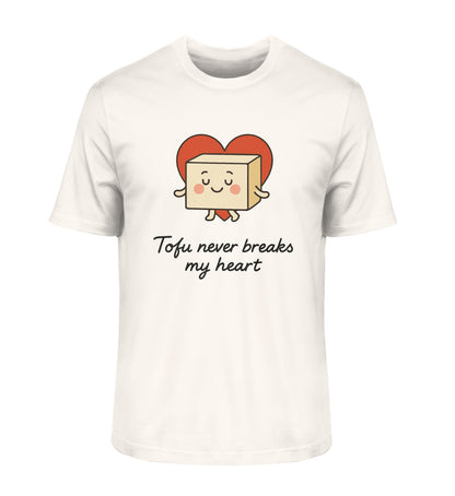 Vintage White Classic T-Shirt – Tofu never breaks my heart - Vegayn