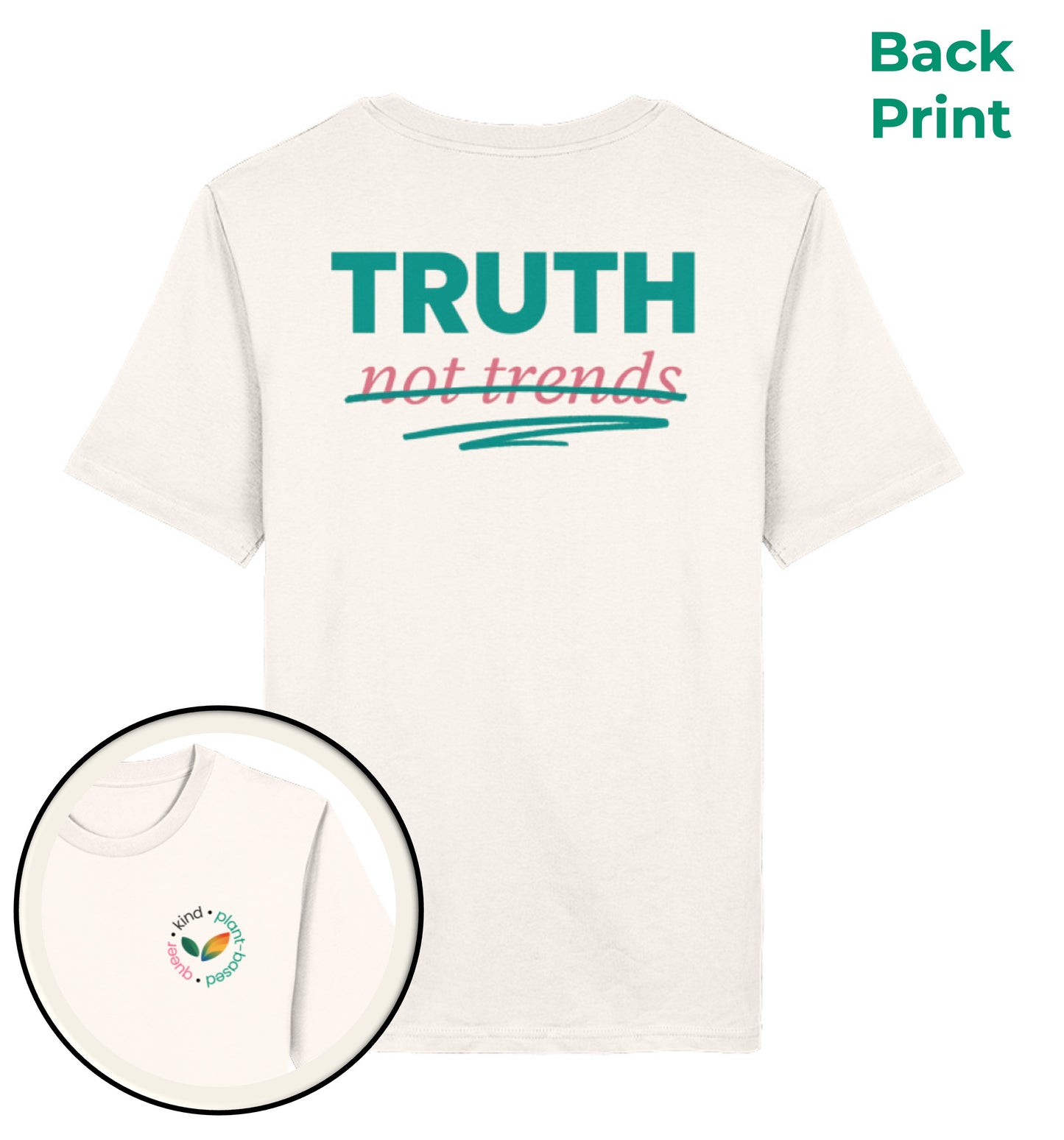 Vintage White Classic T-Shirt – Truth, not trends - Vegayn