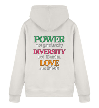 Vintage White Hoodie – Power, not patriarchy... - Vegayn