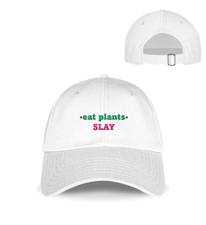 White Cap Embroidery – Eat plants. Slay - Vegayn