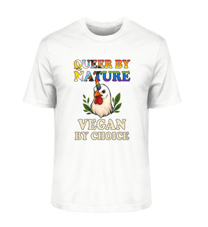 White Classic T-Shirt Chicken Unicorn – Queer by nature, Vegan by choice - Vegayn