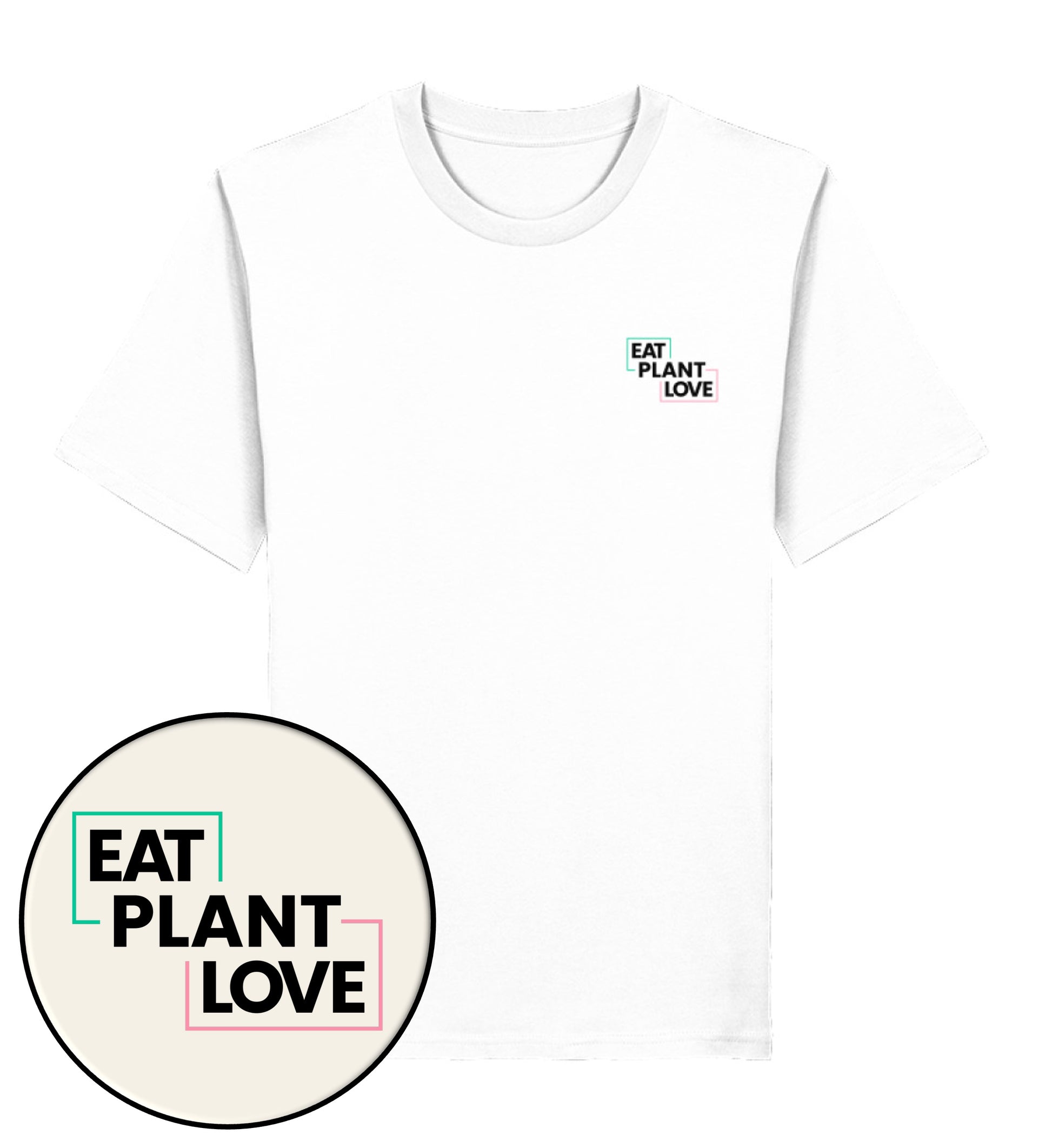 White Classic T-Shirt– Eat plant. Plant love - Vegayn