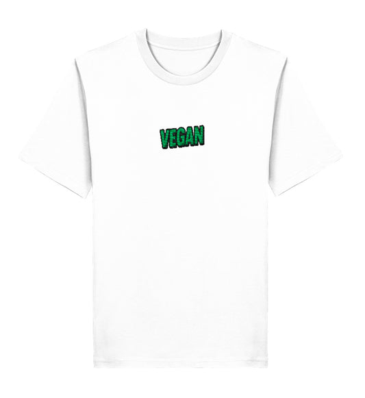 White Classic T-Shirt Embroidery – Vegan - Vegayn