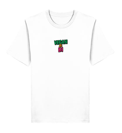 White Classic T-Shirt Embroidery – Vegan & Bi - Vegayn